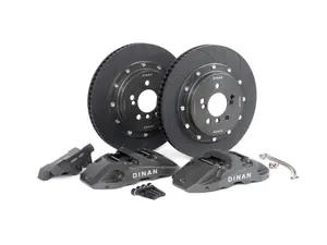 ES#4852433 - D290-1006-G - Rear 4-Piston Big Brake Kit - 370x32mm - Gray Calipers - Upgrade your brakes and increase stopping power with Dinan's bolt on big brake upgrade! - Dinan - BMW