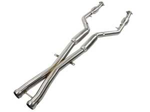 ES#4852456 - 49-36321-1 - MACH Force-Xp X-Pipe 2-1/2 IN 304 Stainless Steel W/ Cat & Resonator - Increase power and improve sound with this upgraded S65 X-pipe! - AFE - BMW