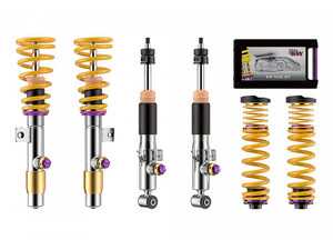 ES#4852469 - 3A771087 - KW V4 Coilover Kit - Porsche 911 (992) C4/S/GTS Coupe &Targa - Adjustable coilovers with rebound and low & high speed compression adjustability - KW Suspension - Porsche