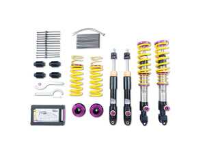 ES#4852474 - 3A725089 - KW V4 Coilover Kit Bundle - Mercedes AMG C63, C63 S, Coupe, Convertible (W205) With Electronic Dampers - Adjustable coilovers with rebound and low & high speed compression adjustability - KW Suspension - Mercedes Benz