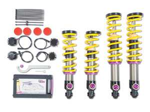 ES#4852479 - 3A72500A - KW V4 Coilover Kit Bundle - Mercedes AMG GT, GT C; Roadster; With Adaptive Suspensions - Adjustable coilovers with rebound and low & high speed compression adjustability - KW Suspension - Mercedes Benz