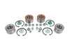 ES#3660501 - 1J0498625KT1 - Complete Wheel Bearing Kit - All-inclusive kit includes bearings, axle nuts, and lock rings for all four corners of the vehicle - Assembled By ECS - Audi