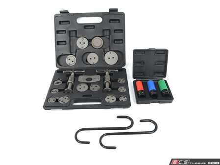 ES#4849737 - pbk-18pcs1KT - Brake Caliper Piston Tool Kit With Protecta Socket Kit & Caliper Holder Hook Set - Tired of not having all the tools you need for your brakes? Well now you can buy our Brake Caliper Piston Tool Kit and get a Protecta Socket Set for your lug nuts and a Caliper Holder Hook Set! - Doorbusters - Audi BMW Volkswagen Mercedes Benz MINI Porsche