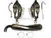 ES#4858484 - 1620000310 - Porsche Dansk Exhaust Conversion Set - Stainless Steel. Free-Flow with 84 mm Tail Pipe. - Dansk - Porsche