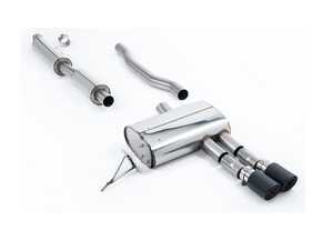 ES#4858486 - SSXM490 - Cat-Back Exhaust System - Resonated Dual 90 - Carbon Jet Tips - 2.75" stainless steel with Dual 90 Carbon Tips - Milltek Sport - MINI