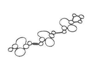 ES#4698866 - 06M103650D - Valve Cover Gasket - Right - Stop leaks and prevent engine damage. Cylinders 1-3. - Elring - Audi