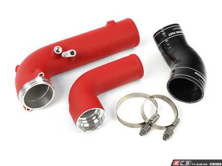ES#4810274 - MMICP-SUP-20RD - B58TU Performance Charge Pipe - Red - This 3" aluminum charge pipe out-flows the factory charge pipe by 42%! - Mishimoto - BMW