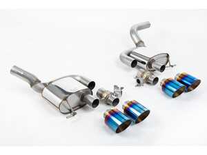 ES#4858560 - SSXPO179 - Milltek Valved Axle Back Exhaust System - GT-115 Burnt Titanium Tips - 304-Stainless Steel - Valved Mufflers With Burnt Titanium Tips - Milltek Sport - Porsche