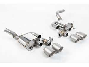 ES#4858561 - SSXPO178 - Milltek Valved Axle Back Exhaust System - Brushed Titanium GT-115 Tips - 304-Stainless Steel - Valved Mufflers With Brushed Titanium GT-115 Tips - Milltek Sport - Porsche
