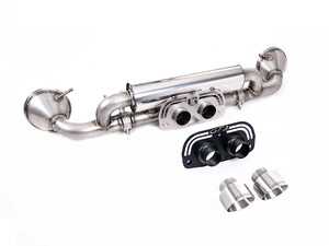 ES#4858588 - SSXPO172 - Milltek Valved Axle Back Exhaust System - GT-100 Polished Tips - 304L Aircraft Grade Stainless Steel - With Dual Polished Tips - Milltek Sport - Porsche