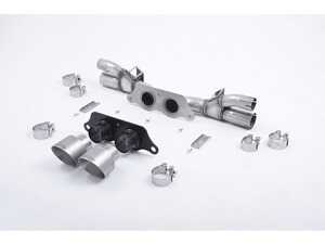 ES#4858606 - SSXPO128 - Milltek Cat Back Exhaust System - GT-100 Brushed Titanium Tips - Made from 100% 304L aircraft grade stainless steel! Includes Dual Tips in Brushed Titanium Finish. - Milltek Sport - Porsche