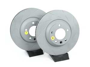 ES#2153733 - USR1326 - Front USR Series Sport Slotted Rotors - Pair (350x34) - Upgrade to a Turbo slotted rotor for improved braking - EBC - Audi Volkswagen Porsche