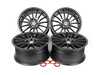 ES#4316111 - MB8-2KT1 - 18" Style MB8 Wheels - Set Of Four - 18x8.5 ET45 5x112 57.1CB - Matte Gunmetal - Alzor - Audi Volkswagen