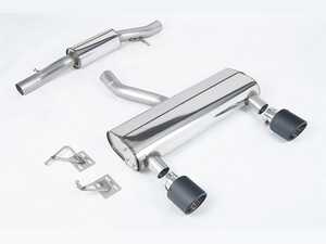 ES#4858654 - SSXAU1040 - Resonated Cat-back Exhaust System With Carbon GT-115 Tips - For anyone looking to improve their sound and aesthetics - Milltek Sport - Audi