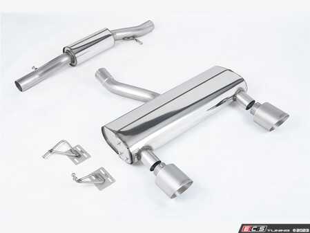 ES#4858669 - SSXAU1038 - Resonated Cat-back Exhaust System With Brushed Titanium Tips - For anyone looking to improve their sound and aesthetics - Milltek Sport - Audi