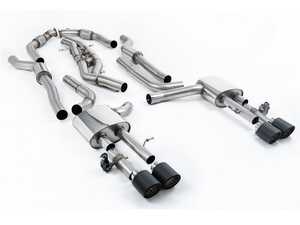 ES#4858697 - SSXAU1064 - Resonated Cat Back With JET-115 Carbon Tips  - For anyone looking to improve their sound and aesthetics - Milltek Sport - Audi