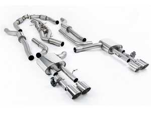 ES#4858699 - SSXAU1060 - Resonated Cat Back With GT-115 Polished Tips  - For anyone looking to improve their sound and aesthetics - Milltek Sport - Audi