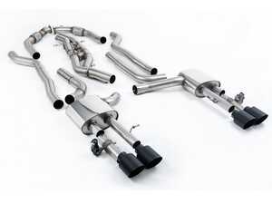 ES#4858718 - SSXAU1066 - Non-Resonated Cat Back With GT-115 Cerakote Black Tips  - For anyone looking to improve their sound and aesthetics - Milltek Sport - Audi