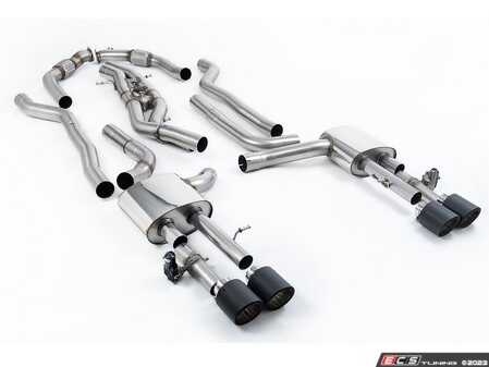 ES#4858711 - SSXAU1069 - Non-Resonated Cat Back With JET-115 Carbon Tips  - For anyone looking to improve their sound and aesthetics - Milltek Sport - Audi