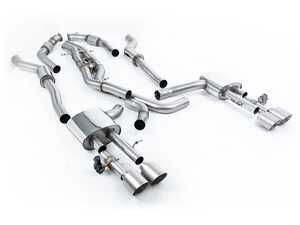 ES#4858746 - SSXAU945 - Resonated Cat Back With GT-115 Titanium  Tips  - For anyone looking to improve their sound and aesthetics - Milltek Sport - Audi