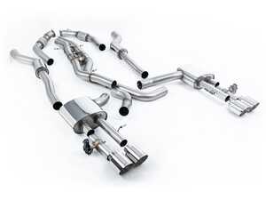 ES#4858756 - SSXAU943 - Resonated Cat Back With GT-115 Polished Tips  - For anyone looking to improve their sound and aesthetics - Milltek Sport - Audi