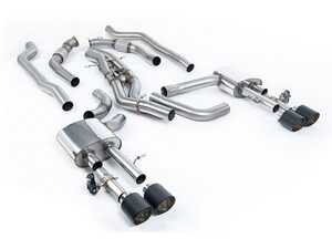 ES#4858760 - SSXAU952 - Non-Resonated Cat Back With JET-115 Carbon Tips  - For anyone looking to improve their sound and aesthetics - Milltek Sport - Audi