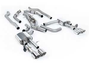 ES#4858763 - SSXAU948 - Non-Resonated Cat Back With GT-115 Polished Tips  - For anyone looking to improve their sound and aesthetics - Milltek Sport - Audi