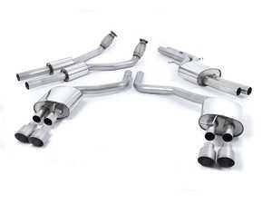 ES#4858765 - SSXAU561 - Resonated Cat Back With Titanium Tips  - For anyone looking to improve their sound and aesthetics - Milltek Sport - Audi