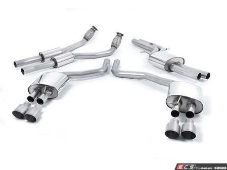 ES#4858765 - SSXAU561 - Resonated Cat Back With Titanium Tips  - For anyone looking to improve their sound and aesthetics - Milltek Sport - Audi