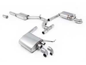 ES#4858775 - SSXVW721 - Milltek Cat Back Exhaust - VW Arteon 2.0T 4Motion - 100% 304L Aircraft Grade stainless Steel - 76mm Part Resonated Non-Valved System (Road+) - Milltek Sport - Volkswagen