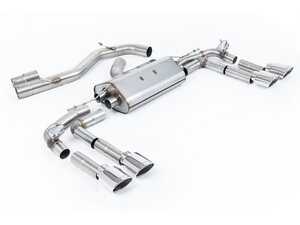 ES#4858795 - SSXAU938 - Non-Resonated Cat Back With Polished Ovals - For anyone looking to improve their sound and aesthetics - Milltek Sport - Audi