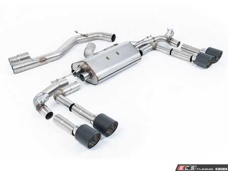 ES#4858798 - SSXAU936 - Non-Resonated Cat Back With Carbon Tips  - For anyone looking to improve their sound and aesthetics - Milltek Sport - Audi