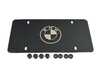 ES#4827857 - 82125B4DBE3 - Roundel Marque Plate - Black - Roundel marque plate in black with black cover caps and spacers - Ride in style and show off your love for BMW. - Genuine BMW - BMW