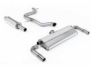 ES#4858805 - SSXVW496 - Milltek Road+ Cat Back Exhaust - GT-100 Cerakote Black Tips - 100% 304L Aircraft Grade stainless Steel - Resonated With Cerakote Black GT-100 Tips - Milltek Sport - Volkswagen