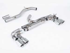 ES#4858810 - SSXVW713 - Milltek Race Cat Back Exhaust -  GT-100 Polished Tips - 100% 304L Aircraft Grade stainless Steel - 80mm Race System (Non-Resonated - Loudest) - Milltek Sport - Volkswagen