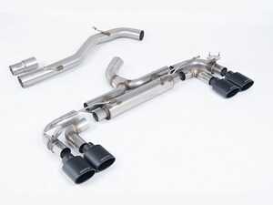 ES#4858814 - SSXVW719 - Milltek Race Cat Back Exhaust - Cerakote Black Oval Tips - 100% 304L Aircraft Grade stainless Steel - 80mm Race System (Non-Resonated - Loudest) - Milltek Sport - Volkswagen