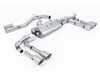 ES#4858832 - SSXAU934 - Non-Resonated Cat Back With Brushed Titanium Tips  - For anyone looking to improve their sound and aesthetics - Milltek Sport - Audi