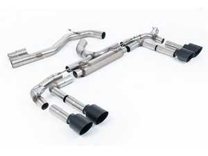 ES#4858839 - SSXAU1020 - Race Cat Back With GT-115 Cerakote Black Tips - For anyone looking to improve their sound and aesthetics - Milltek Sport - Audi