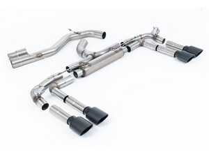 ES#4858844 - SSXAU1018 - Race Cat Back With Cerakote Black Oval Tips - For anyone looking to improve their sound and aesthetics - Milltek Sport - Audi