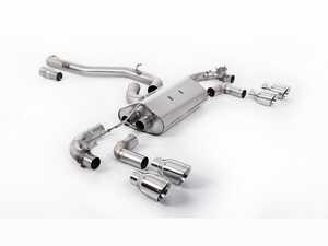 ES#4858879 - SSXVW646 - Milltek 3.15 Inch Valved Race Exhaust System - Polished GT-100 Tips - 100% 304L Aircraft Grade Stainless Steel - Non Resonated (Louder) with Polished GT-100 Round Tips - Milltek Sport - Volkswagen