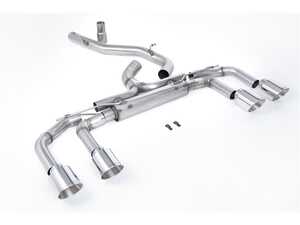 ES#4858585 - SSXVW703 - Milltek 80MM Race Non-Valved Catback  - With GT115 Polished Tips - Milltek Sport - Volkswagen