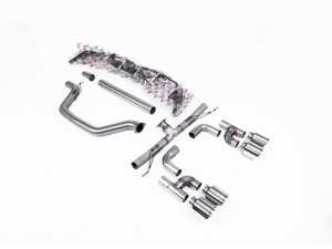 ES#4858891 - SSXVW692 - Milltek Cat Back Exhaust System - Polished GT-115 Tips - 100% 304L Aircraft Grade Stainless Steel - Race (Loudest) with Polished GT-115 Tips - Milltek Sport - Volkswagen