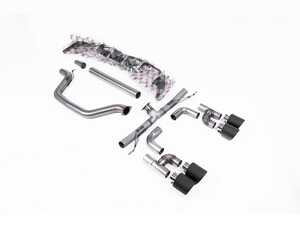 ES#4858893 - SSXVW696 - Milltek Cat Back Exhaust System - Carbon Fiber JET-115 Tips - 100% 304L Aircraft Grade Stainless Steel - Race (Loudest) with Carbon Fiber JET-115 Tips - Milltek Sport - Volkswagen