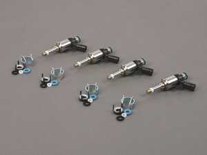 ES#4685178 - 06L906036AKKT - Fuel Injectors - Set Of Four With Installation Kit - Includes four Bosch fuel injectors and four installation kits to get your engine running smooth - Assembled By ECS - Audi Volkswagen