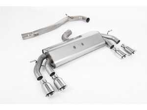 ES#4858914 - SSXVW602 - Milltek Non-Valved Cat Back Exhaust System - GT-100 Polished Titanium Tips - 100% 304L Aircraft Grade Stainless Steel - Non-Valved Race System. Non-resonated (louder) - Milltek Sport - Volkswagen