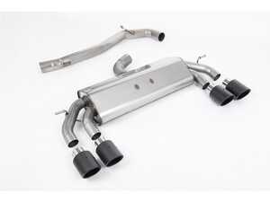 ES#4858916 - SSXVW591 - Milltek Non-Valved Cat Back Exhaust System - Carbon Jet-100 Round Tips - 100% 304L Aircraft Grade Stainless Steel - Non-Valved Race System. Non-resonated (louder) - Milltek Sport - Volkswagen