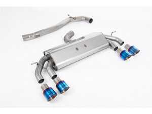 ES#4858917 - SSXVW590 - Milltek Non-Valved Cat Back Exhaust System - Burnt Titanium GT-100 Tips - 100% 304L Aircraft Grade Stainless Steel - Non-Valved Race System. Non-resonated (louder) - Milltek Sport - Volkswagen