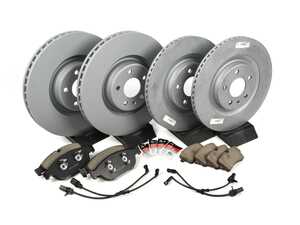 ES#3618330 - 4g0615301akt3KT - Front & Rear Brake Service Kit - Featuring Zimmerman rotors and ECS DD23 "Daily Driver" ceramic pads. - Assembled By ECS - Audi