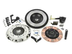 ES#4876654 - 002721LA0209EBKT - ECS Tuning Stage 3 Performance Clutch Kit With Street Weight Forged Steel Flywheel (25.45lbs) & Adjustable Short Shifter Kit - The best value for larger turbo power levels! Capable of holding 450 Ft/Lbs of crank torque paired with the ultimate shifting experience! - Enthusiast Bundles - Volkswagen
