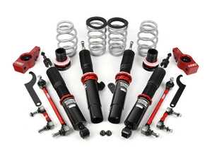ES#4732663 - 003980LDB2KT - MK5/MK6 Adjustable Damping Coilover System - With FREE Front Control Arm Housings With Monoball Bushing Set  - Features 32 way adjustable damping, variable length, zinc-coated shock bodies and performance sway bar end links - Doorbusters - Audi Volkswagen